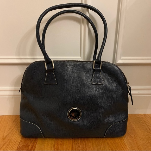 Dooney & Bourke - Navy Pebbled Leather - Picture 1 of 13